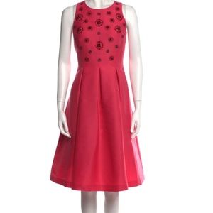 NWT Kate Spade Dress Pink with red rhinestone detail with pockets woman’s 14